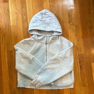 Lululemon scuba oversized half zip hoodie in heathered light grey